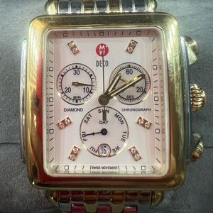 MICHELE two toned watch